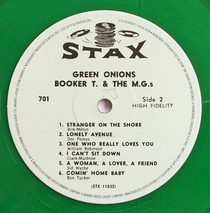 Booker T. & The M.G.s* : Green Onions (LP, Album, Mono, Dlx, RE, RM, Gre)