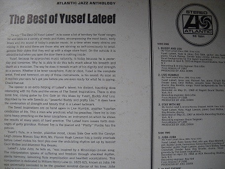 Yusef Lateef : The Best Of Yusef Lateef (LP, Comp, PR)