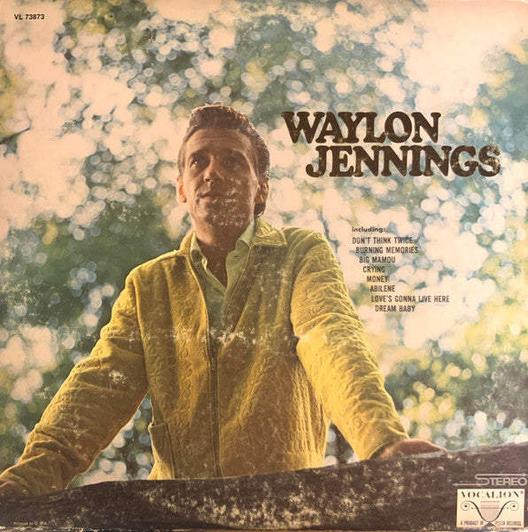 Waylon Jennings : Waylon Jennings (LP, Album, RE, Pin)