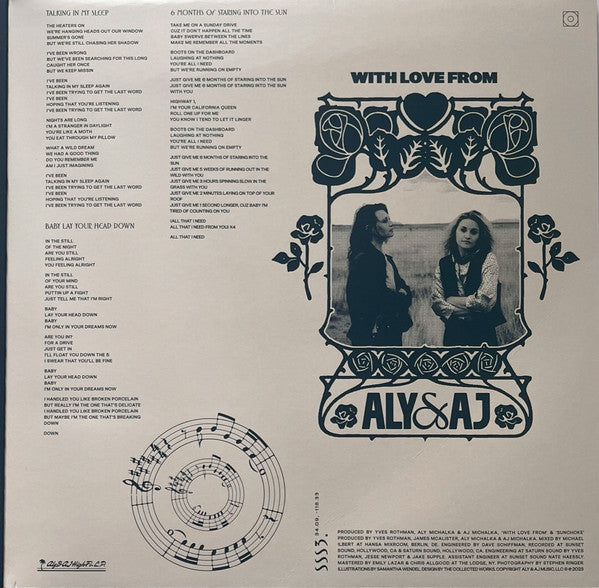 Aly & AJ : With Love From (LP, Album, Cre)