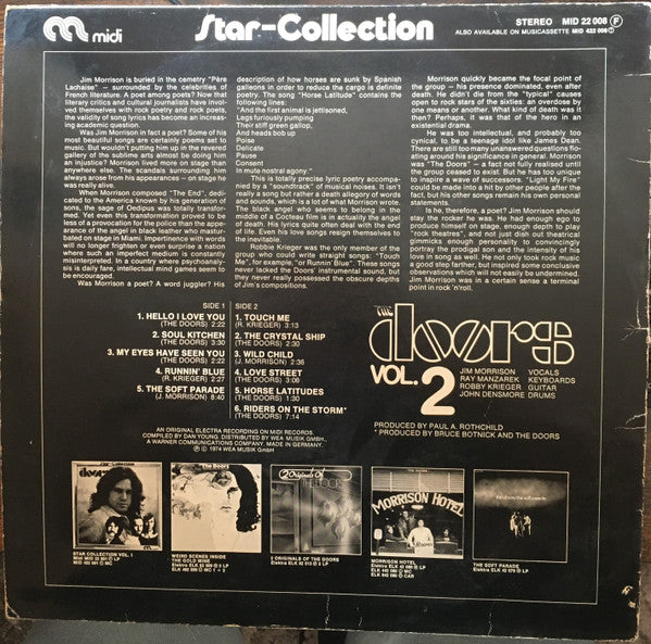 The Doors : Star-Collection Vol.2 (LP, Comp, RE)