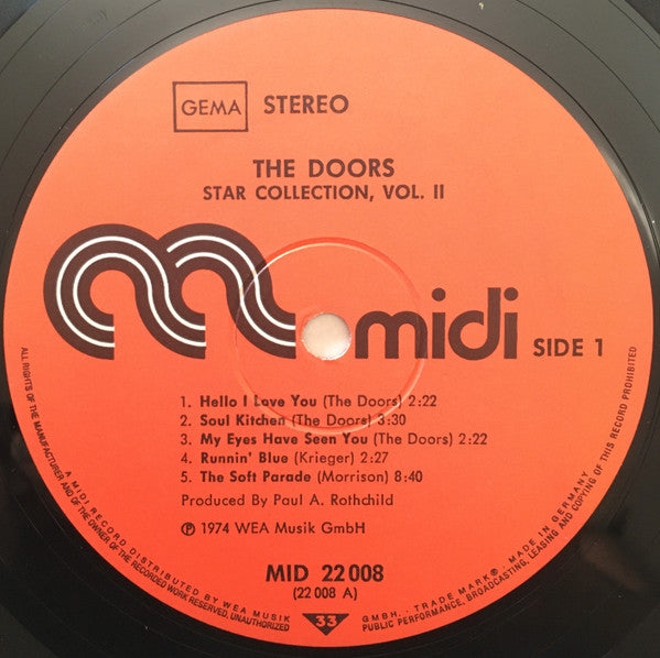 The Doors : Star-Collection Vol.2 (LP, Comp, RE)