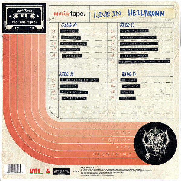 Motörhead : The Löst Tapes Vol. 4 (Live In Heilbronn Christmas Metal Meeting 84) (2xLP, Album, RSD, Ltd, Amb)