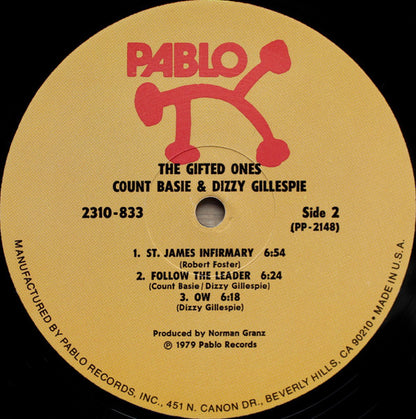 Count Basie & Dizzy Gillespie : The Gifted Ones (LP, Album, Gat)