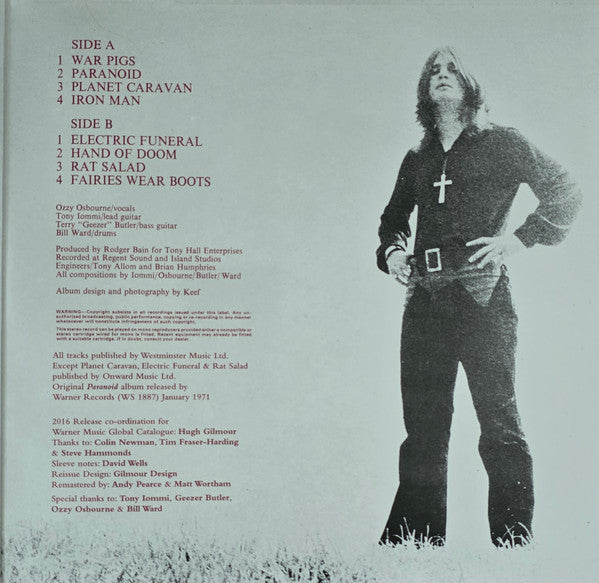 Black Sabbath : Paranoid (LP, Album, RE, RM, RP, 180)