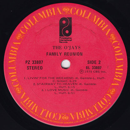 The O'Jays : Family Reunion (LP, Album, Gat)