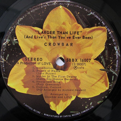 Crowbar (3) : Larger Than Life (2xLP, Album, Gat)