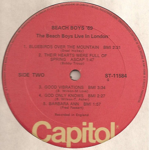 The Beach Boys : Beach Boys '69 (LP, Album, RE)