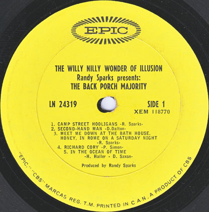 The Back Porch Majority : The Willy Nilly Wonder Of Illusion (LP, Mono)