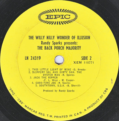 The Back Porch Majority : The Willy Nilly Wonder Of Illusion (LP, Mono)