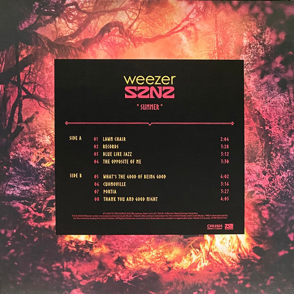 Weezer : SZNZ: Summer (12", EP, Ltd, Yel)