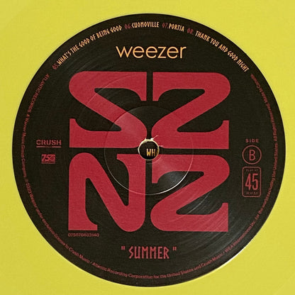 Weezer : SZNZ: Summer (12", EP, Ltd, Yel)