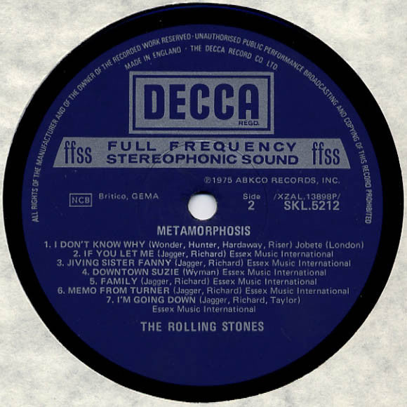 The Rolling Stones : Metamorphosis (LP, Comp)