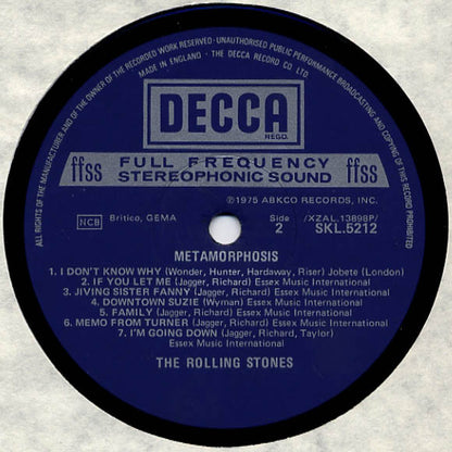 The Rolling Stones : Metamorphosis (LP, Comp)