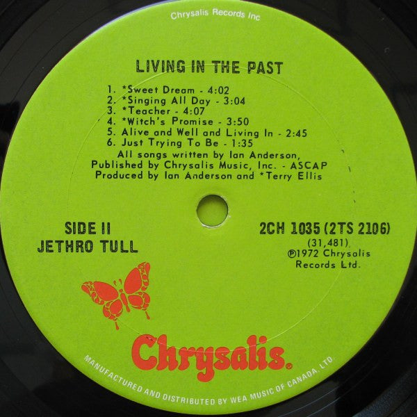 Jethro Tull : Living In The Past (2xLP, Comp, Har)