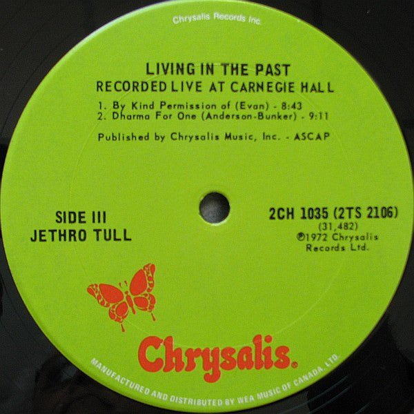 Jethro Tull : Living In The Past (2xLP, Comp, Har)