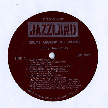 "Philly" Joe Jones : Drums Around The World (LP, Album, RE)