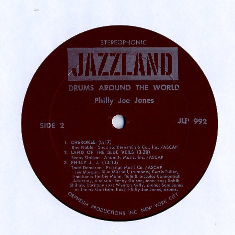 "Philly" Joe Jones : Drums Around The World (LP, Album, RE)