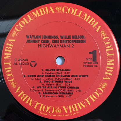 Waylon Jennings, Willie Nelson, Johnny Cash, Kris Kristofferson : Highwayman  2 (LP, Album, Car)