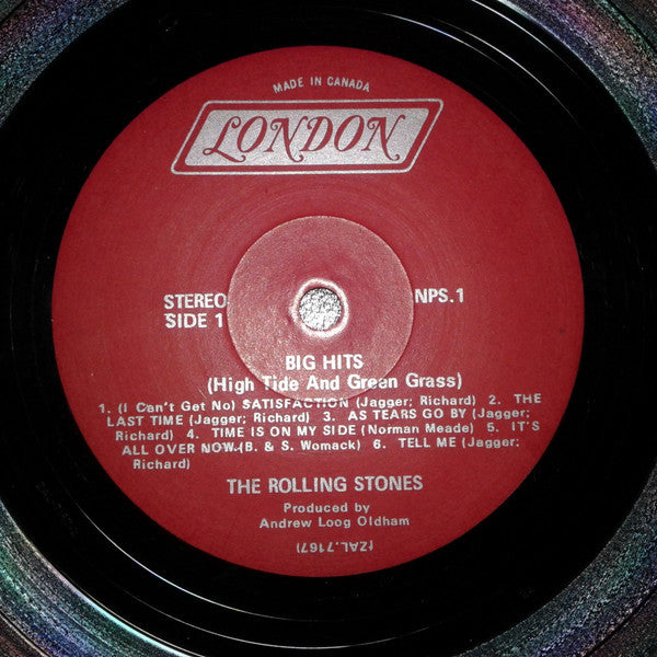 The Rolling Stones : Big Hits (High Tide And Green Grass) (LP, Comp)
