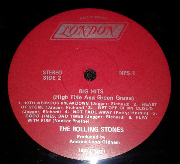 The Rolling Stones : Big Hits (High Tide And Green Grass) (LP, Comp)