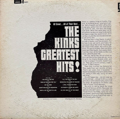 The Kinks : The Kinks Greatest Hits! (LP, Comp, Mono, Pit)