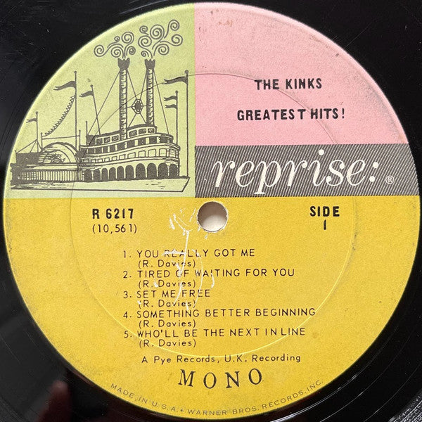 The Kinks : The Kinks Greatest Hits! (LP, Comp, Mono, Pit)
