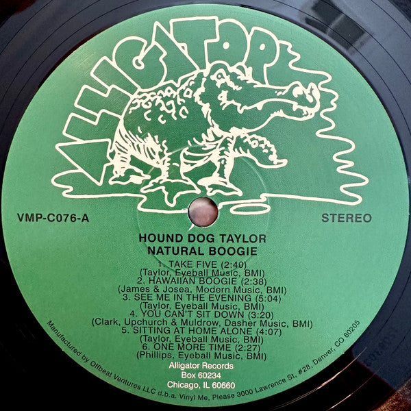 Hound Dog Taylor & The House Rockers : Natural Boogie (LP, Album, Club, RE, 180)