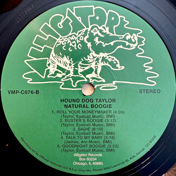 Hound Dog Taylor & The House Rockers : Natural Boogie (LP, Album, Club, RE, 180)