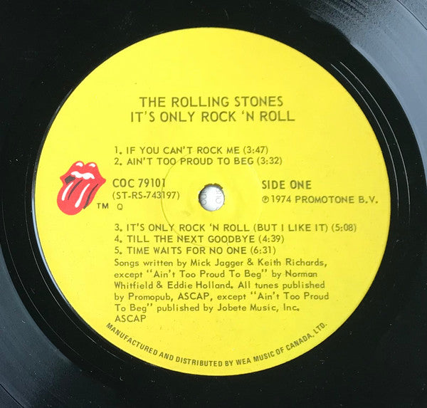 The Rolling Stones : It's Only Rock 'N Roll (LP, Album, RE)