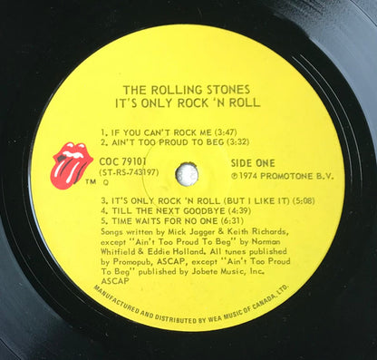 The Rolling Stones : It's Only Rock 'N Roll (LP, Album, RE)