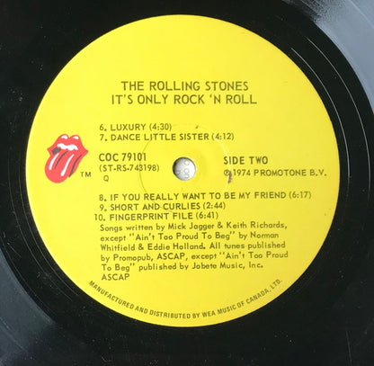 The Rolling Stones : It's Only Rock 'N Roll (LP, Album, RE)