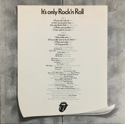 The Rolling Stones : It's Only Rock 'N Roll (LP, Album, RE)