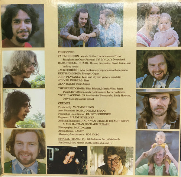 Van Morrison : His Band And The Street Choir (LP, Album, RE, Gat)