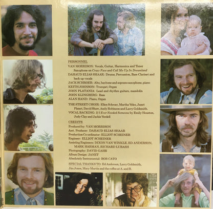 Van Morrison : His Band And The Street Choir (LP, Album, RE, Gat)