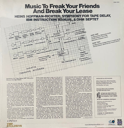 Heins Hoffman-Richter : Music To Freak Your Friends And Break Your Lease (LP, Album, Club, Ltd, Num, RE, RM, Gre)