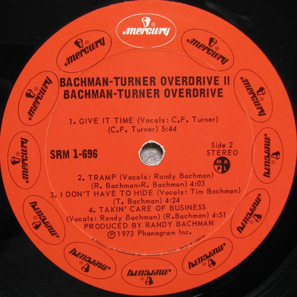 Bachman-Turner Overdrive : Bachman-Turner Overdrive II (LP, Album, Red)