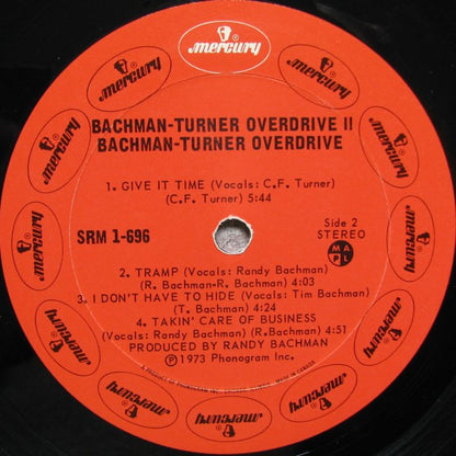Bachman-Turner Overdrive : Bachman-Turner Overdrive II (LP, Album, Red)