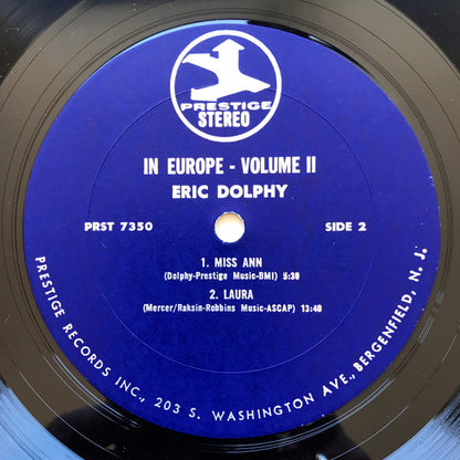 Eric Dolphy : In Europe, Vol. 2 (LP, Album, RM)