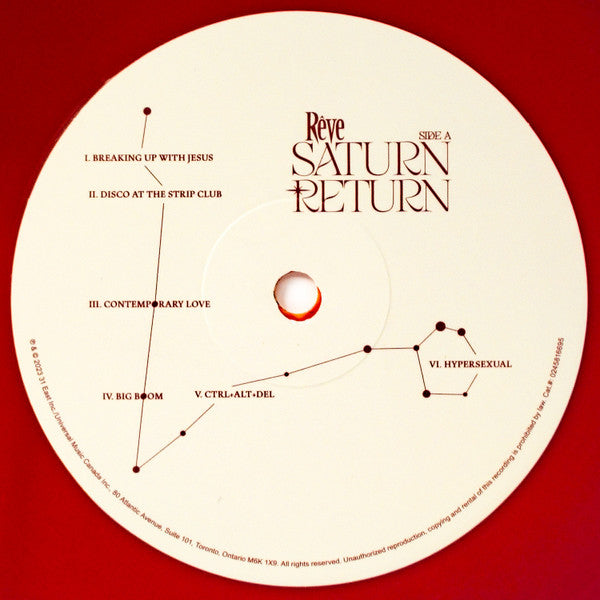 Rêve (3) : Saturn Return (LP, Ltd, Red)