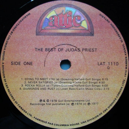 Judas Priest : The Best Of Judas Priest (LP, Comp, Club)