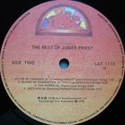 Judas Priest : The Best Of Judas Priest (LP, Comp, Club)