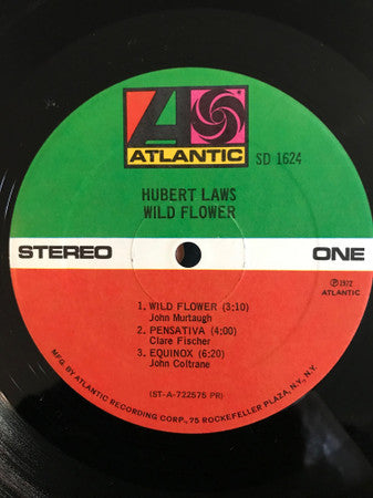 Hubert Laws : Wild Flower (LP, Album, RE, PR )