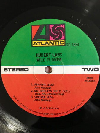 Hubert Laws : Wild Flower (LP, Album, RE, PR )