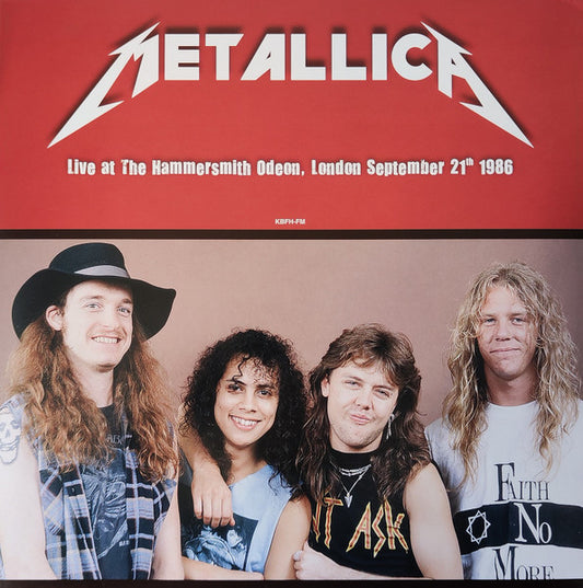 Metallica : Live At The Hammersmith Odeon, London September 21th 1986 (LP, Album, Unofficial, Red)