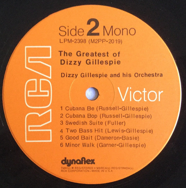 Dizzy Gillespie : The Greatest Of Dizzy Gillespie (LP, Comp, Mono, RE)