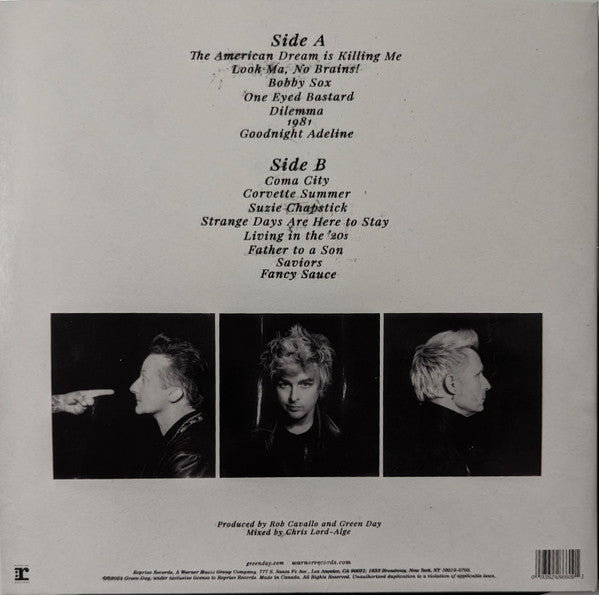 Green Day : Saviors (LP, Album, Ltd, Emb)