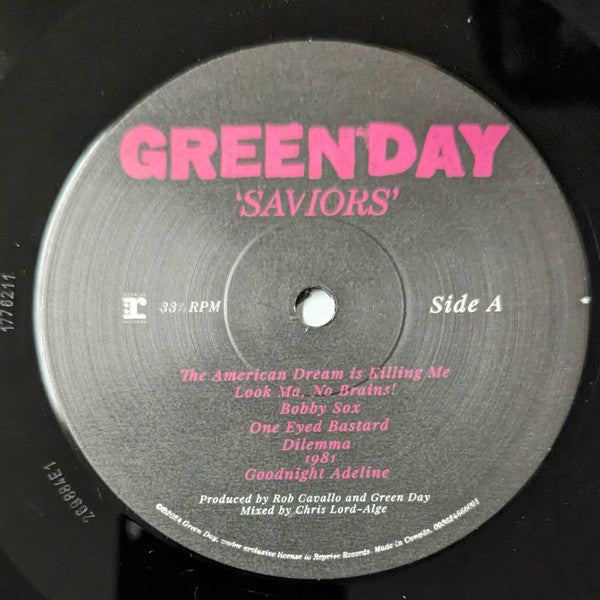 Green Day : Saviors (LP, Album, Ltd, Emb)