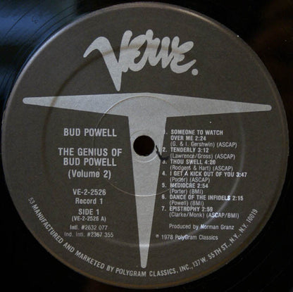 Bud Powell : The Genius Of Bud Powell (Volume 2) (2xLP, Comp, Mono, RE)