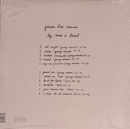 Men I Trust : Forever Live Sessions (LP, Album, RP)